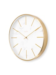 Acctim Clocks White Marble Luxe 30cm Wall Clock - Image 3 of 4