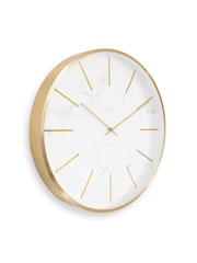 Acctim Clocks White Marble Luxe 30cm Wall Clock - Image 4 of 4