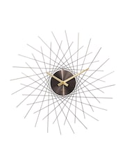 Acctim Clocks Gunmetal Lohne 49cm Metal Wall Clock - Image 2 of 4