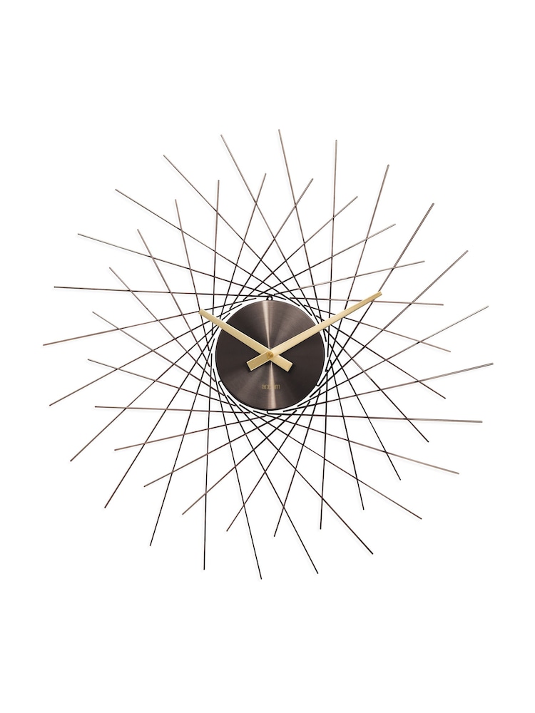 Acctim Clocks Gunmetal Lohne 49cm Metal Wall Clock - Image 2 of 4