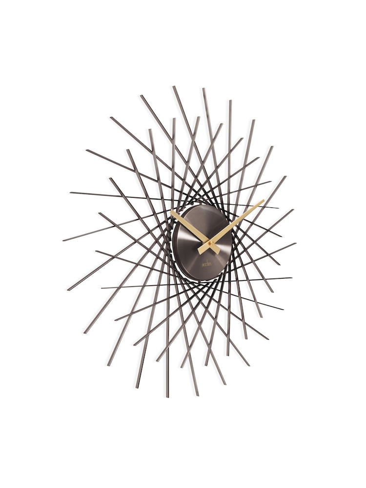 Acctim Clocks Gunmetal Lohne 49cm Metal Wall Clock - Image 4 of 4
