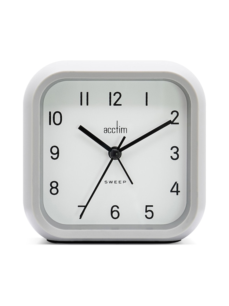 Acctim Clocks Light Grey Alarm Clock - Image 1 of 4
