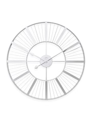 Acctim Clocks Silver Gardner 60cm Wall Clock - Image 3 of 5