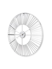 Acctim Clocks Silver Gardner 60cm Wall Clock - Image 4 of 5