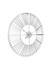 Acctim Clocks Silver Gardner 60cm Wall Clock - Image 5 of 5