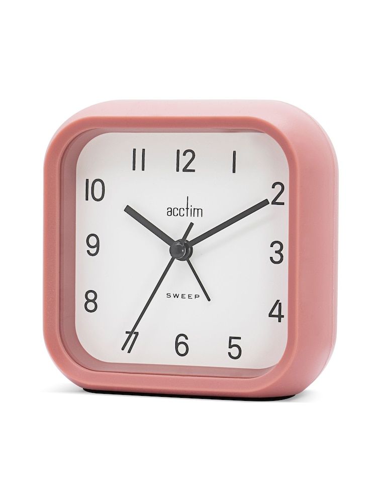 Acctim Clocks Soft Coral Alarm Clock - Image 2 of 5