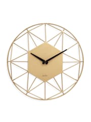 Acctim Clocks Gold Alva 30cm Metal Wire Wall Clock - Image 1 of 4