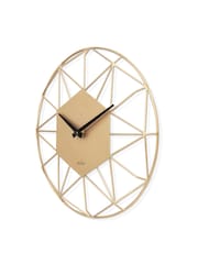 Acctim Clocks Gold Alva 30cm Metal Wire Wall Clock - Image 2 of 4