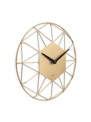 Acctim Clocks Gold Alva 30cm Metal Wire Wall Clock - Image 3 of 4