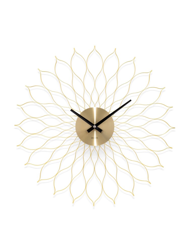 Acctim Clocks Brass Helios 49cm Metal Wall Clock - Image 2 of 4