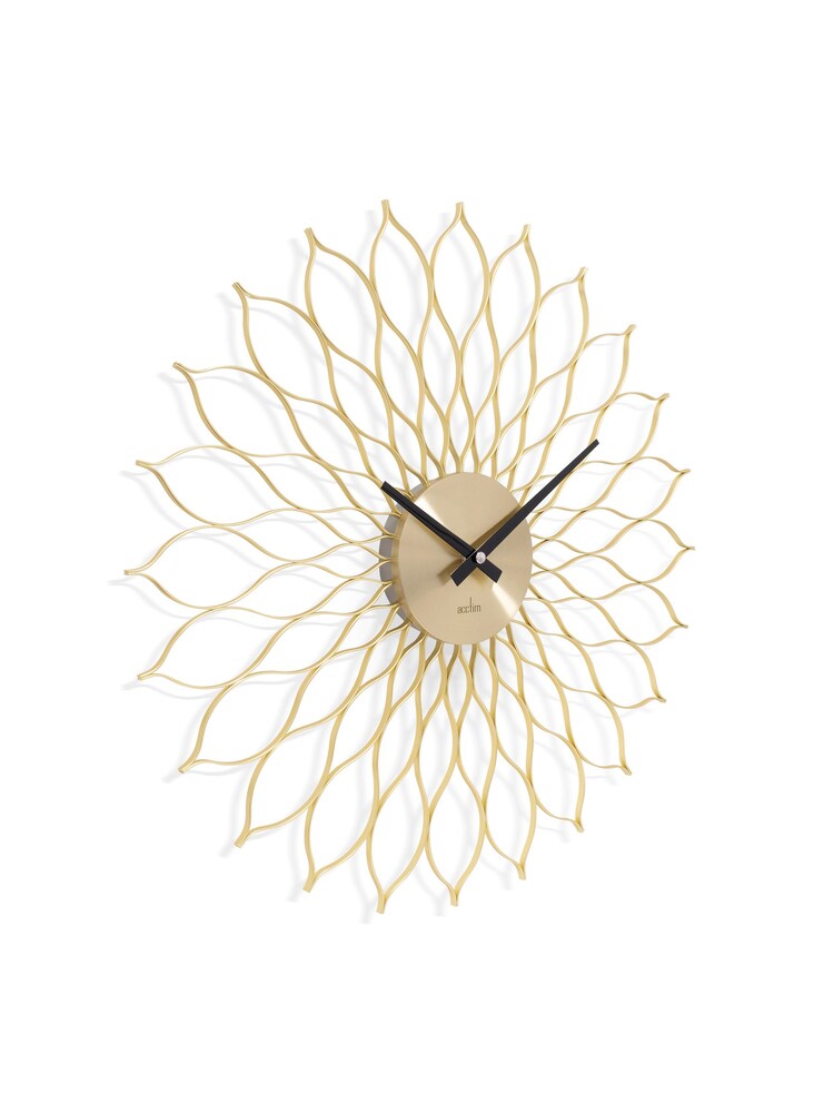 Acctim Clocks Brass Helios 49cm Metal Wall Clock - Image 4 of 4