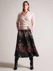 Ted Baker Pink Elliian Wrap Cardigan - Image 3 of 7