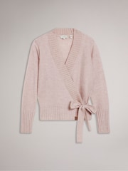 Ted Baker Pink Elliian Wrap Cardigan - Image 4 of 7