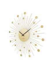 Acctim Clocks Matt Brass Brielle 50cm Starburst Wall Clock - Image 3 of 3