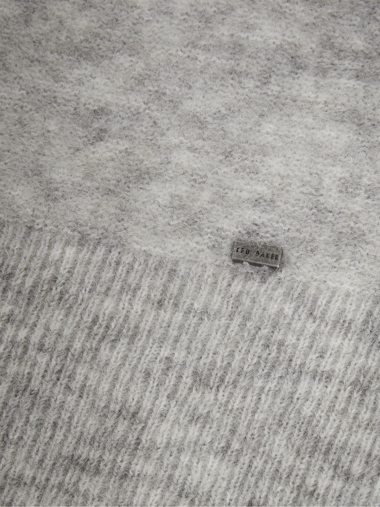 Ted Baker Grey Larbow Statement Bow Sweater - Image 6 of 6