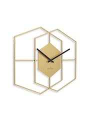 Acctim Clocks Matt Brass Addison 55cm Wall Clock - Image 4 of 4