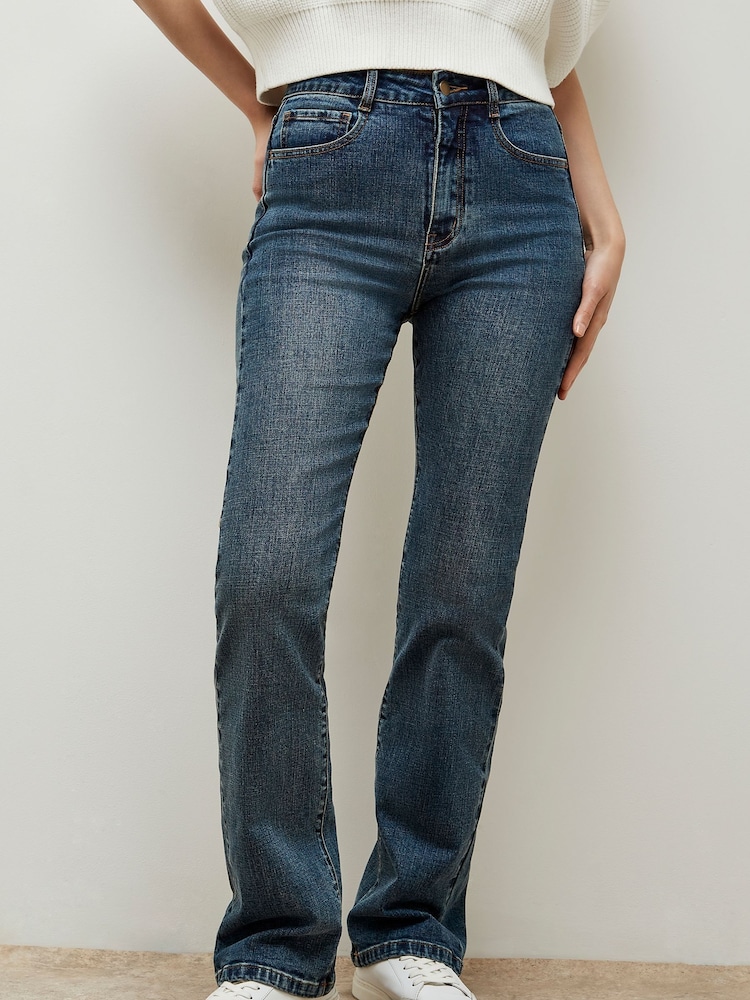 Apricot Natural Bianca Slight Flare Classic Jeans - Image 1 of 7 Apricot Natural Bianca Slight Flare Classic Jeans - Image 1 of 7