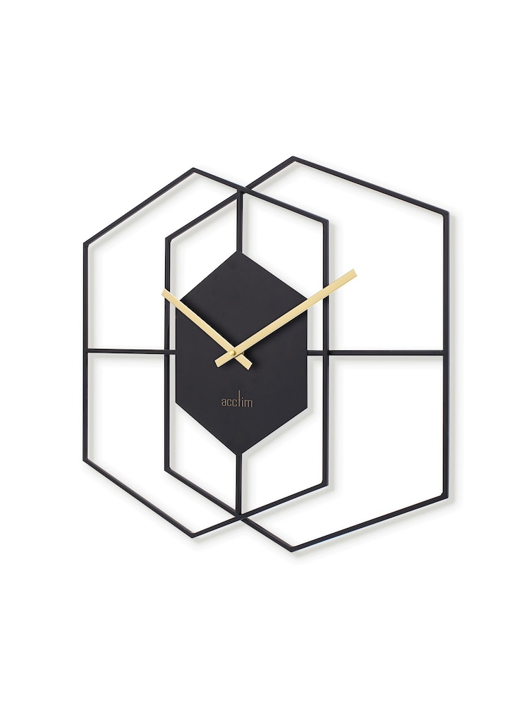 Acctim Clocks Matt Brass Addison 55cm Wall Clock - Image 2 of 3