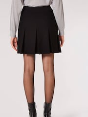 Apricot Black Knitted Pleat Detail Black Skirt - Image 2 of 4