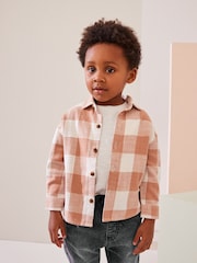 Rdečerjava/rjava - dolg rokav; z dolgimi rokavi Check 100% Cotton Shirt (3mths-7yrs) - Slika 4 iz 7