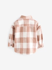 Rdečerjava/rjava - dolg rokav; z dolgimi rokavi Check 100% Cotton Shirt (3mths-7yrs) - Slika 6 iz 7
