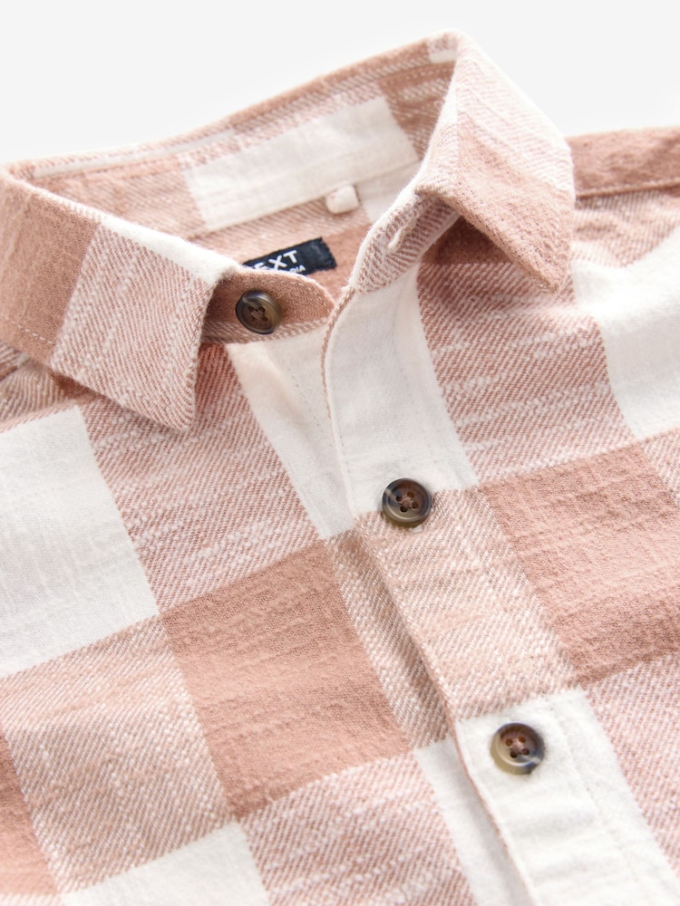 Rdečerjava/rjava - dolg rokav; z dolgimi rokavi Check 100% Cotton Shirt (3mths-7yrs) - Slika 7 iz 7 Rdečerjava/rjava - dolg rokav; z dolgimi rokavi Check 100% Cotton Shirt (3mths-7yrs) - Slika 7 iz 7