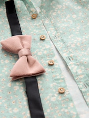 Mineral 100% Cotton Long Sleeve Shirt And Bow Tie Set (3mths-7yrs) - Image 6 of 7