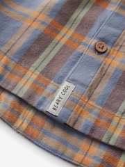 Blue/Yellow Character Pocket shirt Long Sleeve Check 100% Cotton Shirt (3mths-7yrs) - Image 7 of 8
