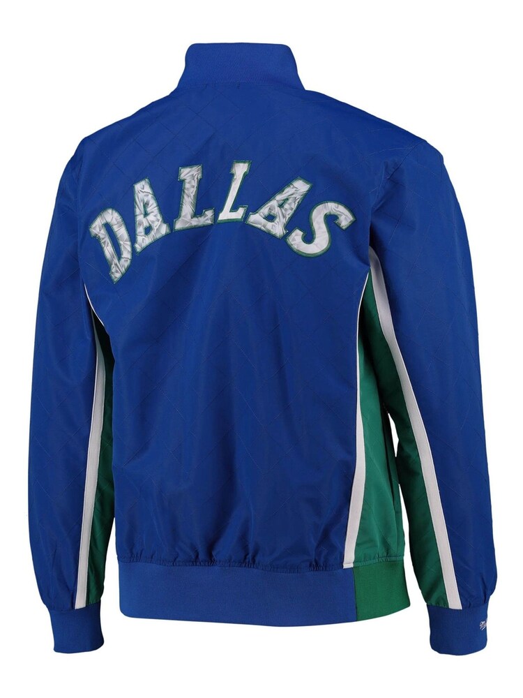 Fanatics Blue NBA Dallas Mavericks Mitchell and Ness 75th Anniversary Warm Up Jacket - Image 3 of 3 Fanatics Blue NBA Dallas Mavericks Mitchell and Ness 75th Anniversary Warm Up Jacket - Image 3 of 3