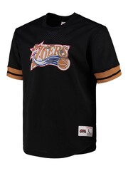 Fanatics NBA Philadelphia 76ers Mesh Crew Neck Black T-Shirt - Image 2 of 3