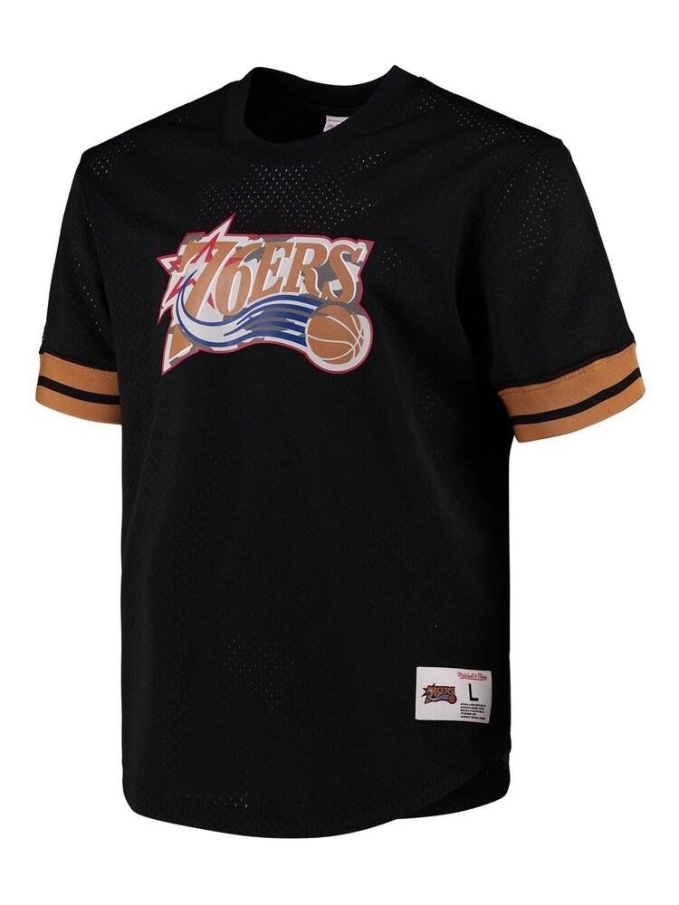 Fanatics NBA Philadelphia 76ers Mesh Crew Neck Black T-Shirt - Image 2 of 3