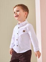 White Character Long Sleeve Oxford Shirt (3mths-7yrs) - Image 1 of 7