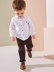White Character Long Sleeve Oxford Shirt (3mths-7yrs) - Image 2 of 7