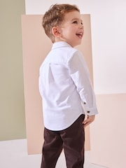 White Character Long Sleeve Oxford Shirt (3mths-7yrs) - Image 3 of 7