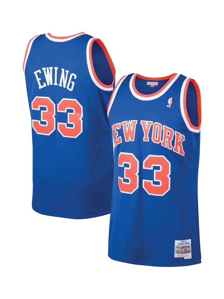 Fanatics Blue NBA New York Knicks Patrick Ewing 1991-92 Road Swingman Jersey - Image 1 of 3