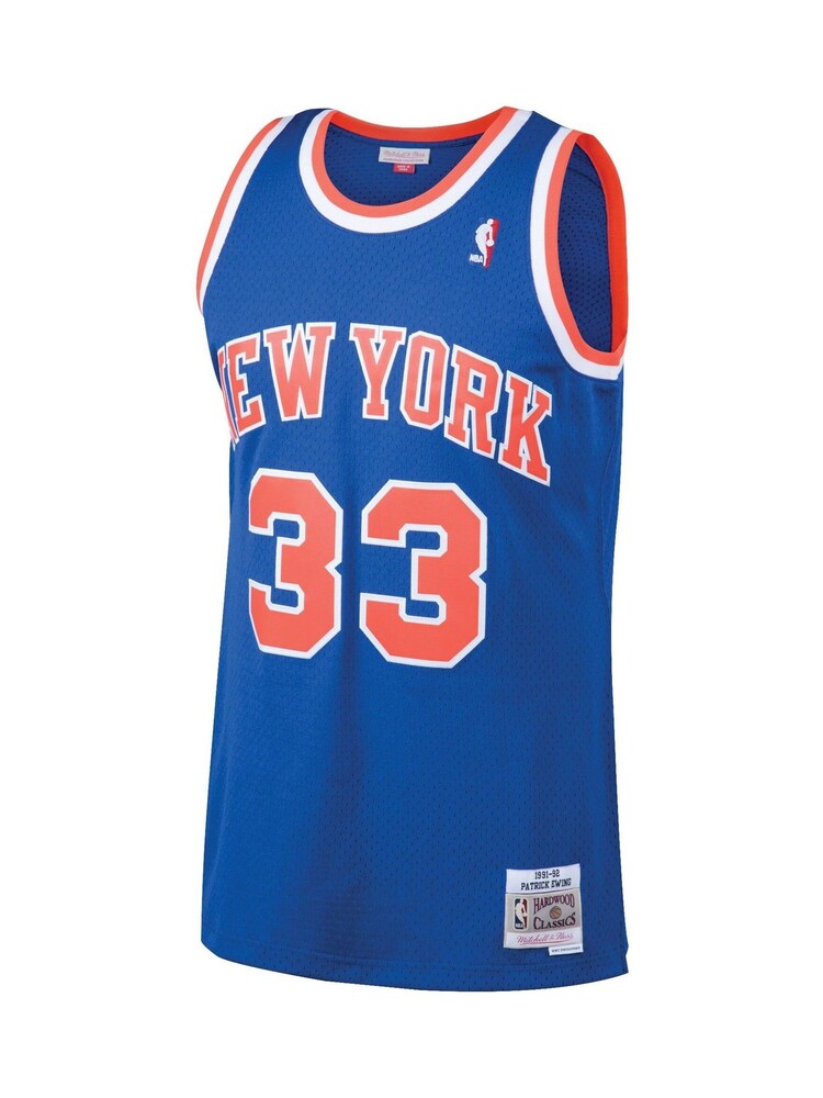 Fanatics Blue NBA New York Knicks Patrick Ewing 1991-92 Road Swingman Jersey - Image 2 of 3