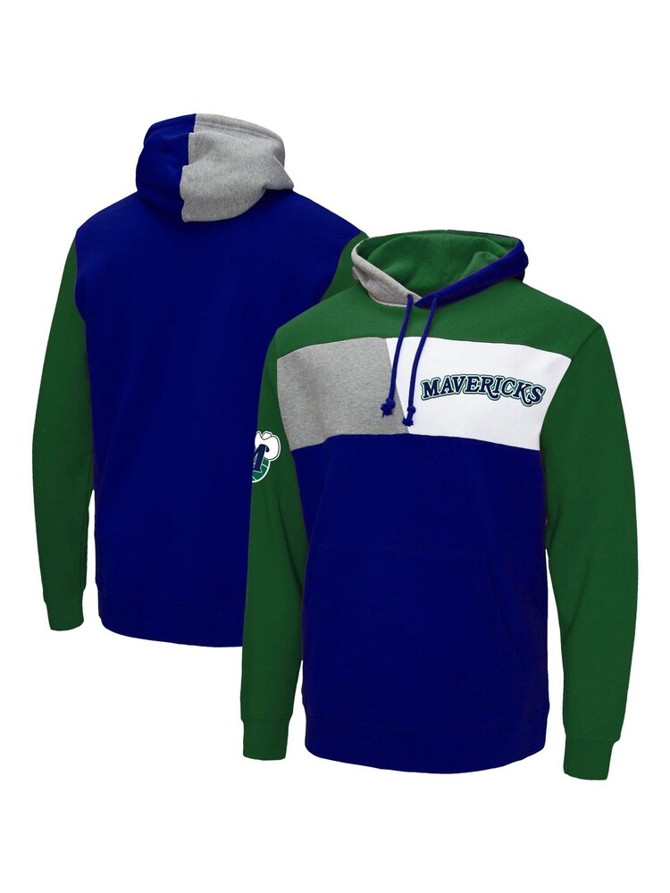 Fanatics Blue NBA Dallas Mavericks Colourblock Hoodie - Image 1 of 3