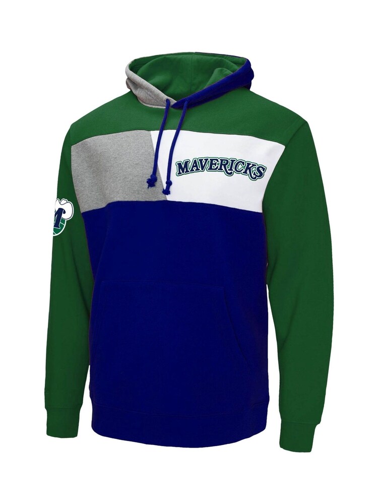 Fanatics Blue NBA Dallas Mavericks Colourblock Hoodie - Image 2 of 3