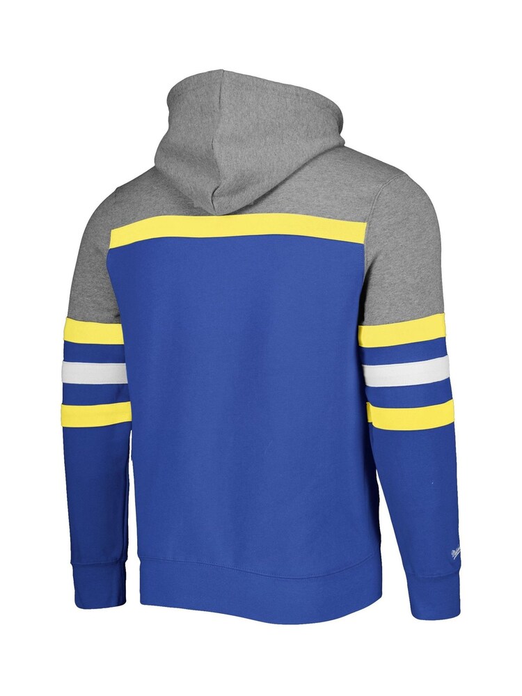 Fanatics Grey/Blue NBA Golden State Warriors Mitchell and Ness Head Coach Hoodie - Image 3 of 3