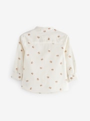 White Bear AOP 100% Cotton Long Sleeve Grandad Collar Printed Shirt (3mths-7yrs) - Image 7 of 8