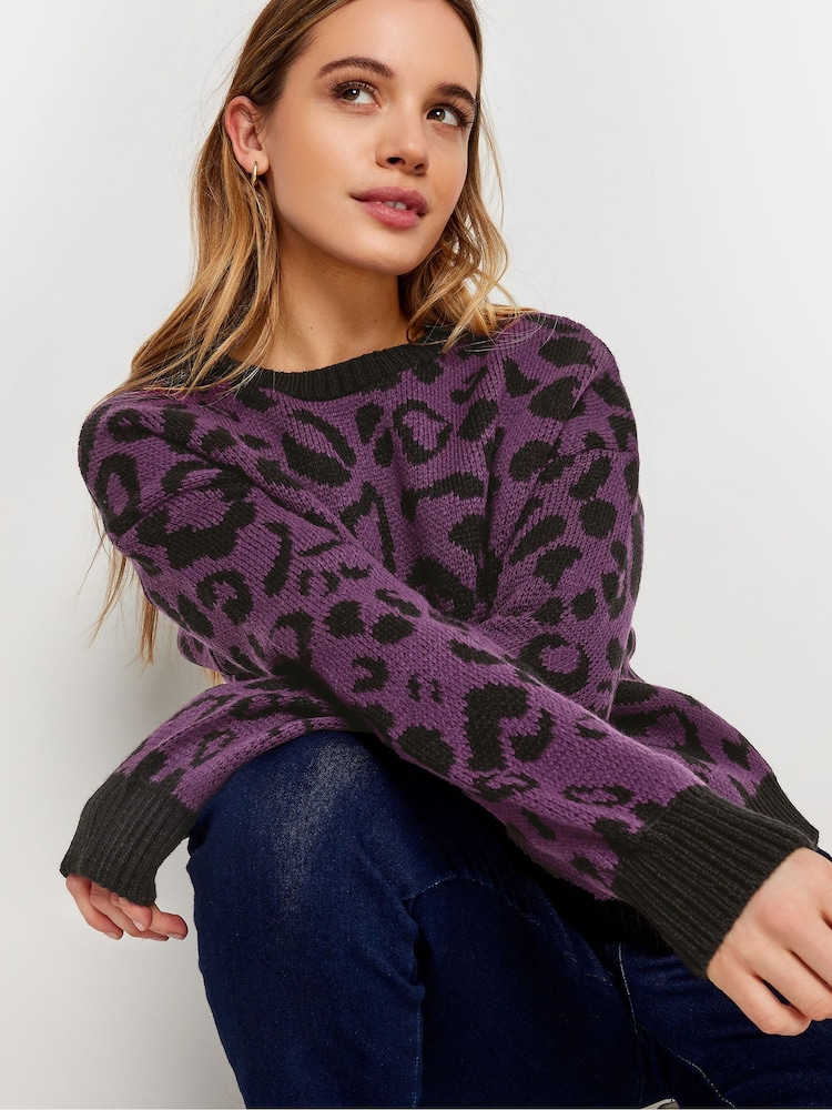 M&Co Pink Petite Bold Pink Print Jumper - Image 11 of 11