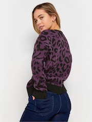 M&Co Pink Petite Bold Pink Print Jumper - Image 2 of 9
