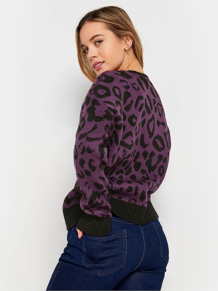 M&Co Pink Petite Bold Pink Print Jumper - Image 2 of 9