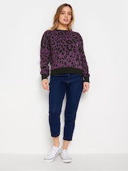 M&Co Pink Petite Bold Pink Print Jumper - Image 3 of 9