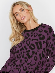 M&Co Pink Petite Bold Pink Print Jumper - Image 6 of 9