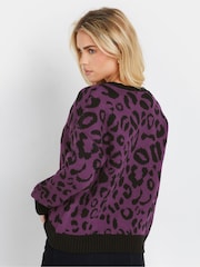 M&Co Pink Petite Bold Pink Print Jumper - Image 7 of 9