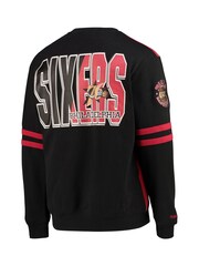 Fanatics Red NBA Philadelphia 76ers All-Over Crew 2.0 Scarlet Sweat Top - Image 3 of 3