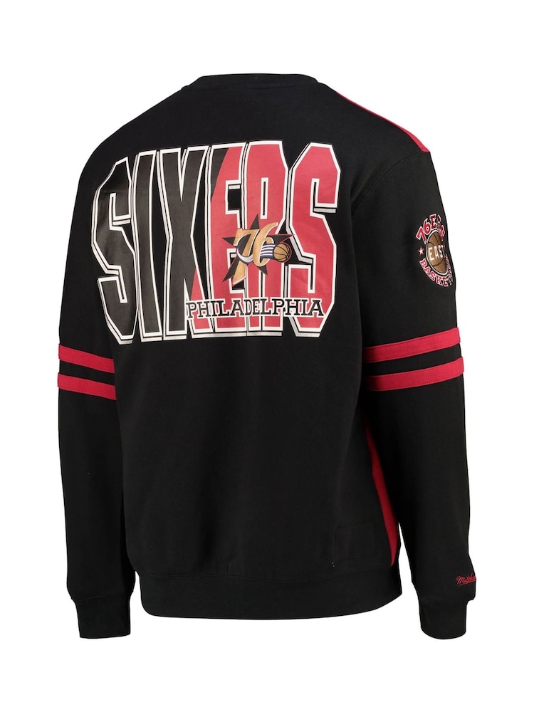 Fanatics Red NBA Philadelphia 76ers All-Over Crew 2.0 Scarlet Sweat Top - Image 3 of 3