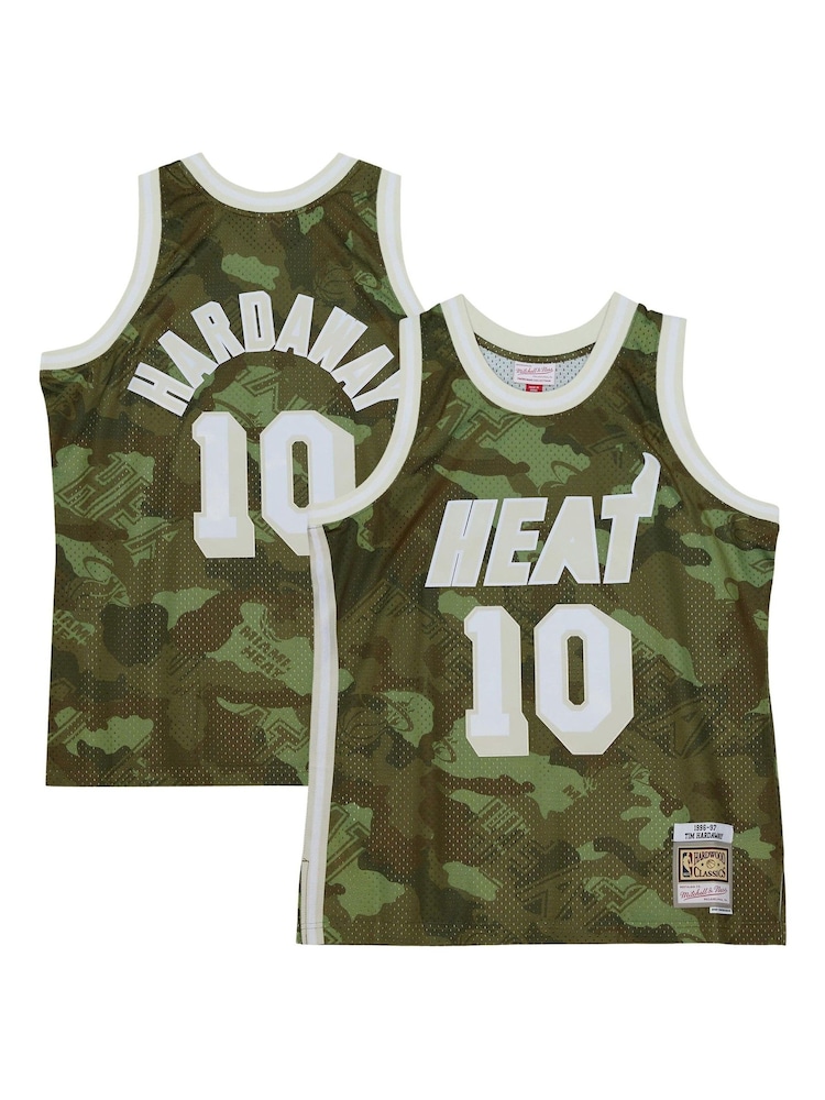 Fanatics NBA Miami Heat NBA Tim Hardaway 1996 Ghost Green Camo Swingman Vest - Image 1 of 1