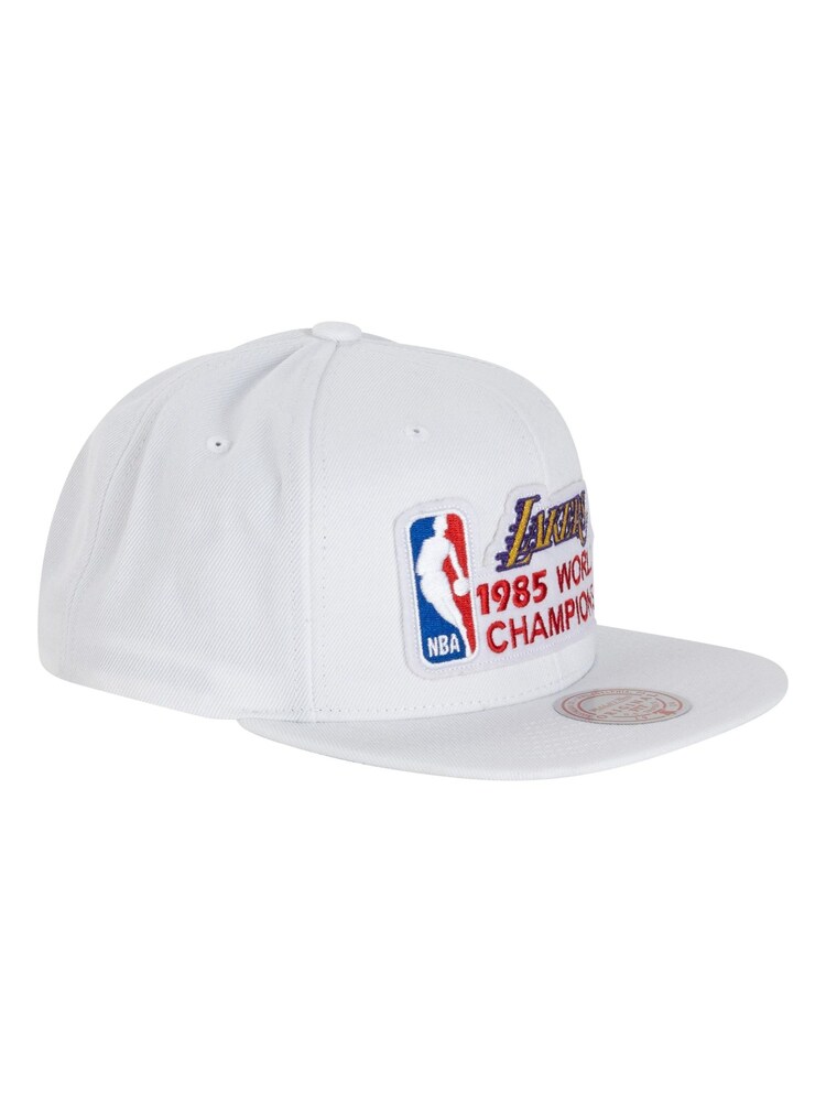Fanatics NBA Los Angeles Lakers Hardwood Classics Champ Snapback White Hat Unisex - Image 2 of 5